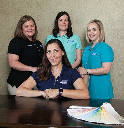 Colleyville customer care team at Platinum Painting