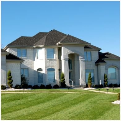 Exterior of brick home in Keller by Platinum Painting