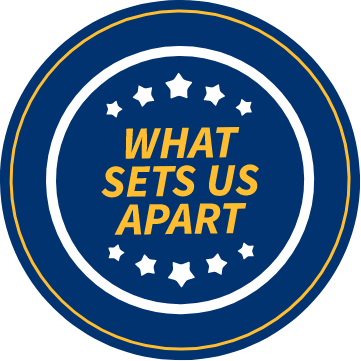 what sets us apart logo