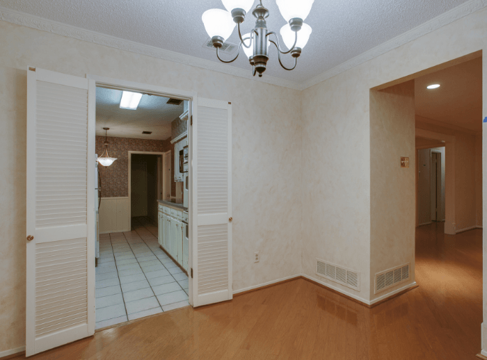 before image of interior of house