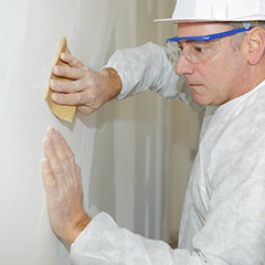 Closeup of person removing popcorn