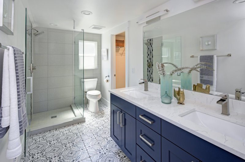 modern bathroom color